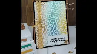 Masking technique using the soon to retire Stampin Up! In Colours 2020-2022