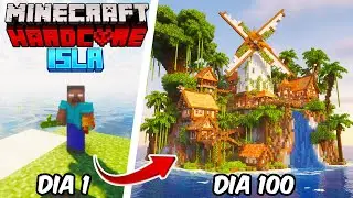 Sobreviv&iacute; 100 D&iacute;as Completamente SOLO en una Isla Desierta en Minecraft Hardcore
