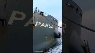 Passing a Rope Mid-Ocean Between Two Boats! | Real Action! 🛳️🌊 #RopePassing #ShipToShip #RealSeaWork