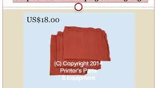 Show Towels - Red and White Wiping Cleaning Rags - shop.printersparts.com