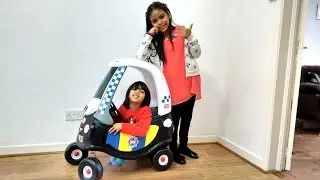 Police Cozy Coupe Car Ride On | Surprise Toy Unboxing & Assembly Playtime Kids Fun Little Tikes