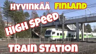 Hyvink&auml;&auml; Finland High Speed Electric Trains Train Station Completed in 1862