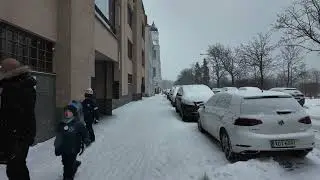 Helsinki SUPER Snow Walk ❄️🇫🇮 Magical Winter Walk in Finland | 4K Nordic Slow TV