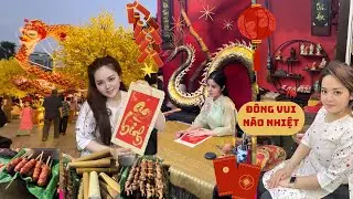 Phố &Ocirc;ng Đồ đ&ocirc;ng vui , chợ TẾT ở Nh&agrave; Văn h&oacute;a Thanh ni&ecirc;n/ Tet in Sai Gon