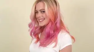 Get Pastel Pink & Peach Ombre Hair With Josh Wood Hair Glaze