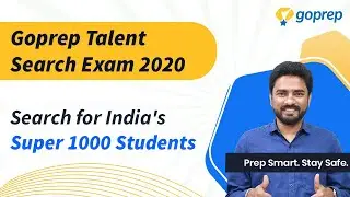 Goprep Talent Search Exam (GTSE) 2020 | Syllabus, Strategy and FAQ Discussion | Nirbhay Sir