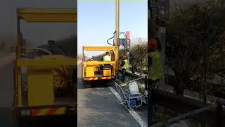 HXjinqiao model HXR5 crawler type guardrail pile driver