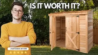 Cedarshed Bayside Lean To Storage Shed | Shed Review Video by Carl R. ⭐⭐⭐⭐⭐