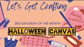 Let&rsquo;s Get Crafting / Halloween Canvas #plaidcrafts #plaidcreators @plaidcrafts 