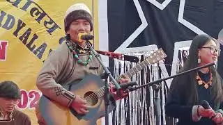 Rockstar of JNV Leh-Ladakh singer Ojung performing at alumni meet 2025 #jnv #annualfunction #alumni 