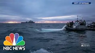 Suspected Chinese surveillance balloon wreckage being examined by FBI