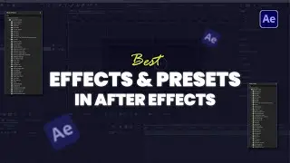 Best effects and presets in after effects | After effects tutorial | Adobe after effects