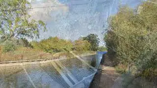 Restoration of the Montgomery Canal at Crickheath  Wharf 17-10-2022 No sound