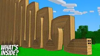 I built a LONGEST DOOR in Minecraft ! STAIRS DOOR !