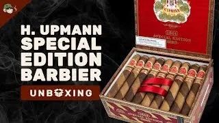 Распаковка специальной серии H. Upmann Barbier | Презентация сигар Barber Pole в двухслойной обертке