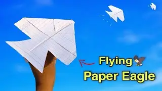 paper eagle flying, notebook paper eagle, new paper bird plane, how to fly eagle plane
