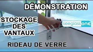 Stockage et verrouillage des vantaux du Rideau de verre Seeglass ONE - Glass Systems