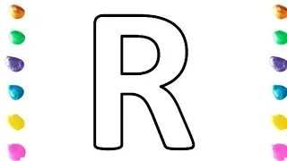 Draw and Paint Alphabet R | R for Rabbit, Rainbow, Rocket & Rose | Fun ABC Learning for Kids 🎨🌈