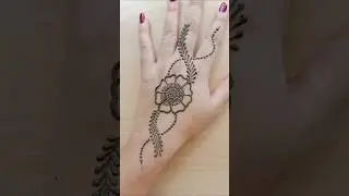 Back hand simple flower mehandi designs #mehndi #henna #hennadesign #mehndidesign #letestmehndi