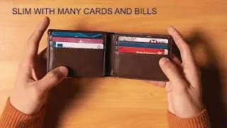 RUNBOX Wallet for Men Slim Rfid Leather 2 ID Window With Gift Box,link in description and coment