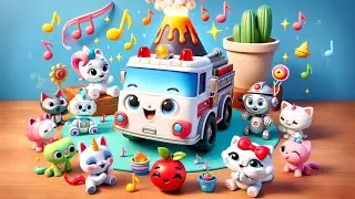 🎵🚒🎀 Whitty, Cherry & Friends Sing-Along Nursery Rhymes — Learn Through Song! 🎶🐱