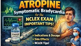 Atropine for Symptomatic Bradycardia | NCLEX IMPORTANT TIPS