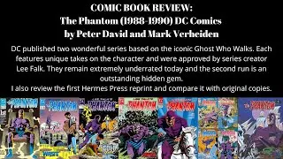 The Phantom (1988-1990) DC Comics Comic Review and Hermes Press Reprint