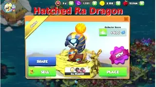 Hatched Ra Dragon-Dragon Mania Legends | Chemistry Dragon Dungeon week | DML