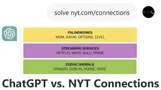 Is ChatGPT Good at NYT Connections?
