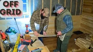 Back To OFF GRID Camp Videos! V-Match Pine Interior wall siding