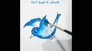 Cute Flying Bird Drawing | simple  easy  idea