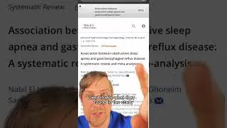 You will never beat sleep apnea if you have GERD acid reflux unless