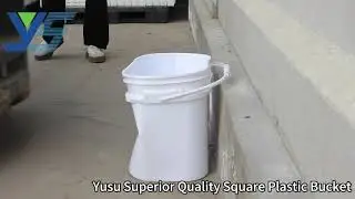 Square plastic bucket food grade pail  limit test