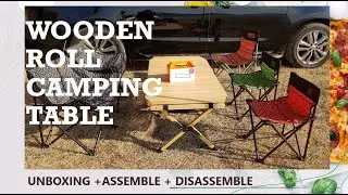 PINOY CAMPER: UNBOXING OF WOODEN ROLL CAMPING TABLE