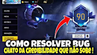 COMO AUMENTAR A CREDIBILIDADE DO FREE FIRE COMO VOLTAR A JOGAR RANKEADA E CS RANKEADO CONTA SUSPENSA