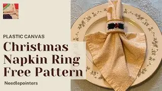 Christmas Napkin Ring Pattern Plastic Canvas