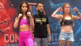 Natalie Loureda (Valerie Loureda's sister) vs. Jordan Majors - Weigh-in Face-Off - (Combat Night)