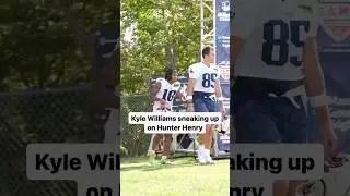 Kyle Williams Sneaking Up on Hunter Henry as Patriots ARRIVE for Day 2