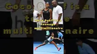 TENNIS player multimillionaire [lets see her best play shots of Coco Gauff]🎾#shorts