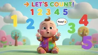 Counting 1 to 5 with Baby Bubu 🧸 | Cute Learning Video for Toddlers | Episode 5 