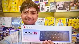 Portronics Bubble Pro | Wireless Keyboard With Touchpad | unboxing and review #portronics