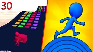 Stack Colors VS Spiral Roller Run - Max Level Gameplay Trailer - Android,ios #30