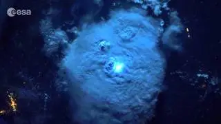 Striking lightning from space
