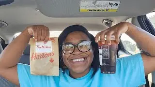 Tim Hortons Iced Cinnamon Caramel Apple Latte #review 