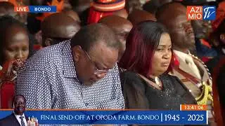 Senator Osotsi full speech at Raila's burial in Bondo sub county