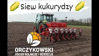 Siew kukurydzy Usługi rolnicze Orczykowski Claas Arion 640 & Kverneland Optima v