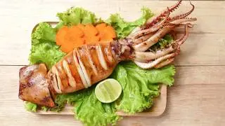 🔥 Grilled Squid Stuffed with Egg &ndash; Juicy Filling That Makes You Hungry Instantly!