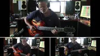 The Roger Sadwosky LS15 archtop and the Sadowsky p-bass