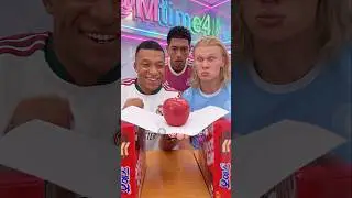 Haaland’s Apple Challenge Had Mbappé Stuck 😵‍💫🍎 #parody #football #haaland