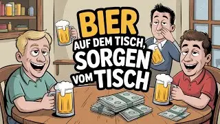 Bier auf dem Tisch, Sorgen vom Tisch – Abschalten nach einem langen Tag | Trinklied